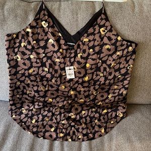 Animal print top- size Medium